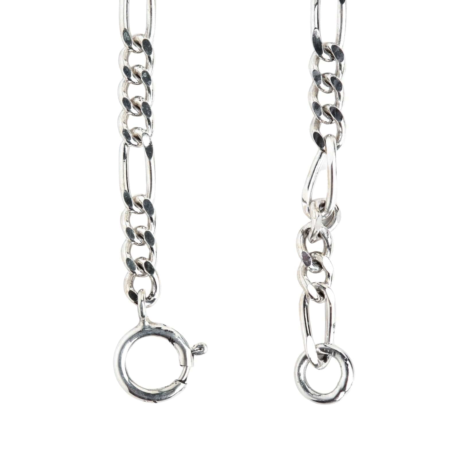 2mm Sterling Silver Figaro Link Chain Necklace for Women - Elegant Layering Jewelry for Everyday Wear & Gifts
