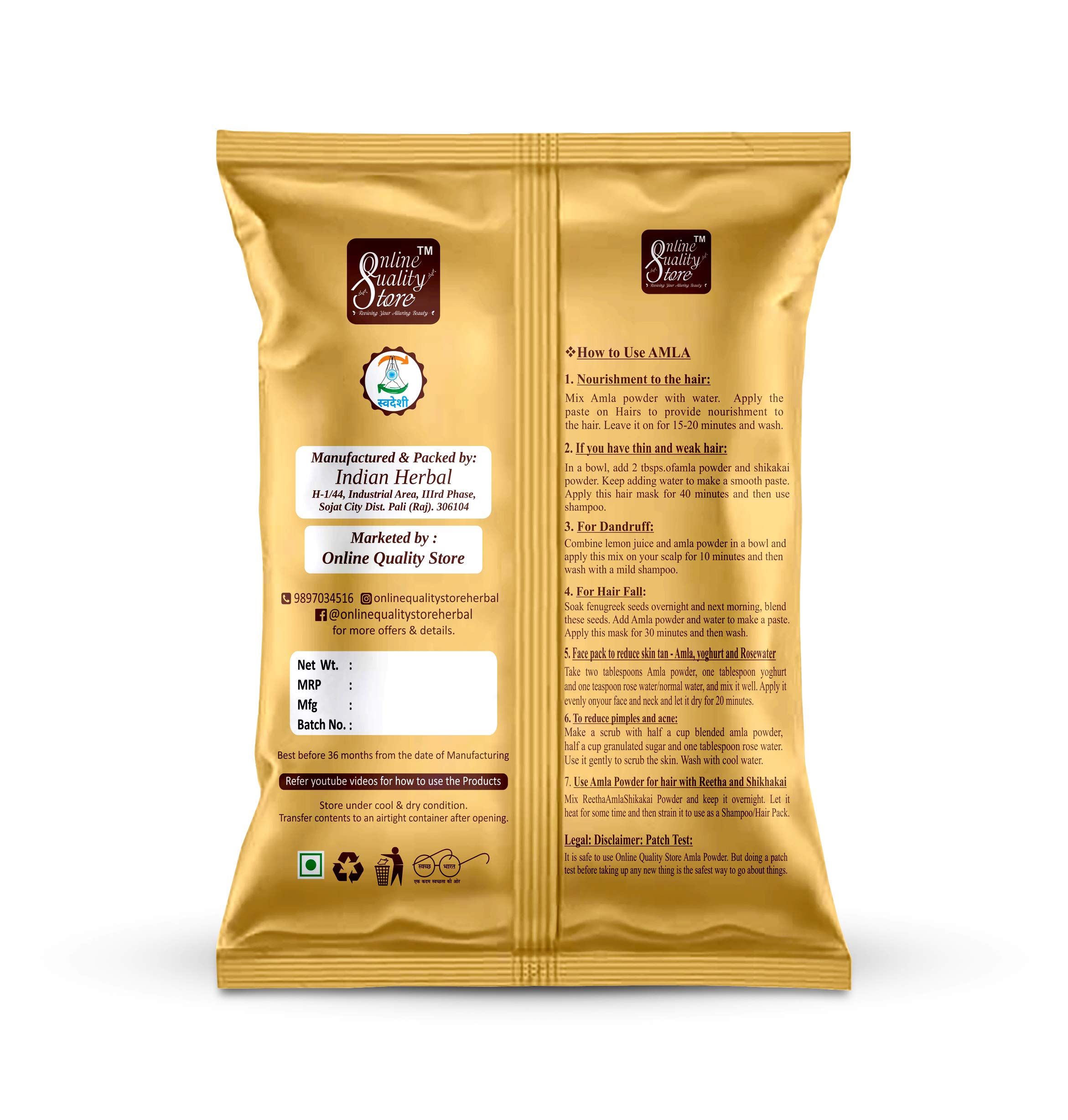 **Organic Amla Reetha Shikakai Hair Powder with Bhringraj & Hibiscus – 5 Pack (50g Each, 250g Total) | Natural Hair Growth & Scalp Care | Perfect for DIY Hair Masks & Ayurvedic Treatments**