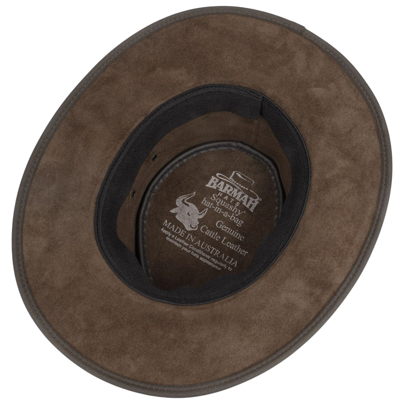 BARMAH Squashy Bronco Leather Hat for Men & Women – Western Style Cowboy Hat for Outdoor Rodeo, Horseback Riding & Country Fashion