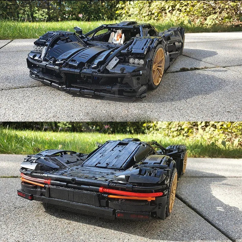 3515PCS MOC 89638 ASPARK Owl 1:8 Electric Supercar Building Blocks Set - Premium Collectible Model Kit for Adults & Teens, Perfect for Display, Gifts & DIY Projects