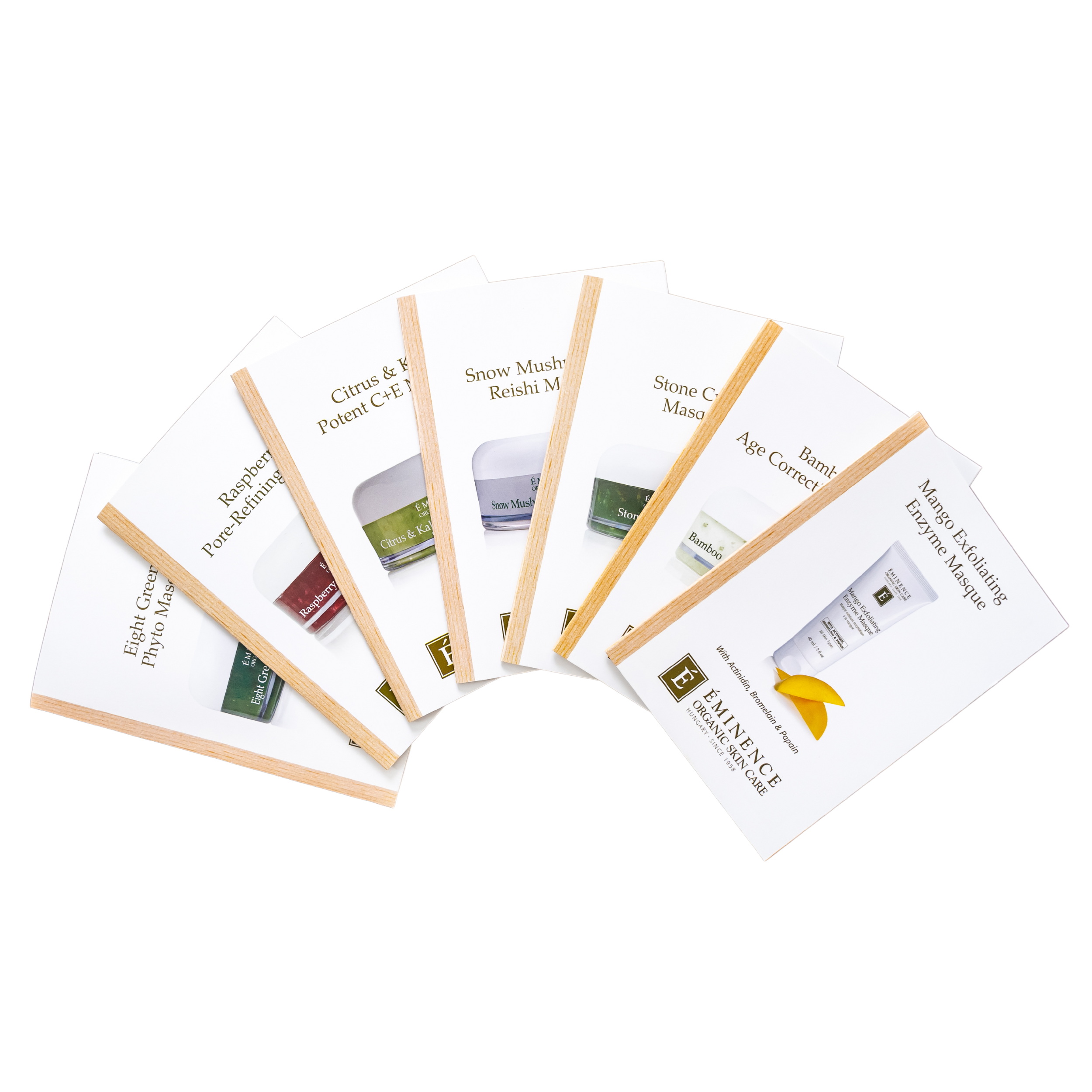 Eminence Organics Find Your Masque Sample Set - Organic Facial Mask Kit for Glowing Skin | Try 5 Luxurious Masks for Hydration, Brightening & Anti-Aging | Perfect for Spa Night & Self-Care Routine