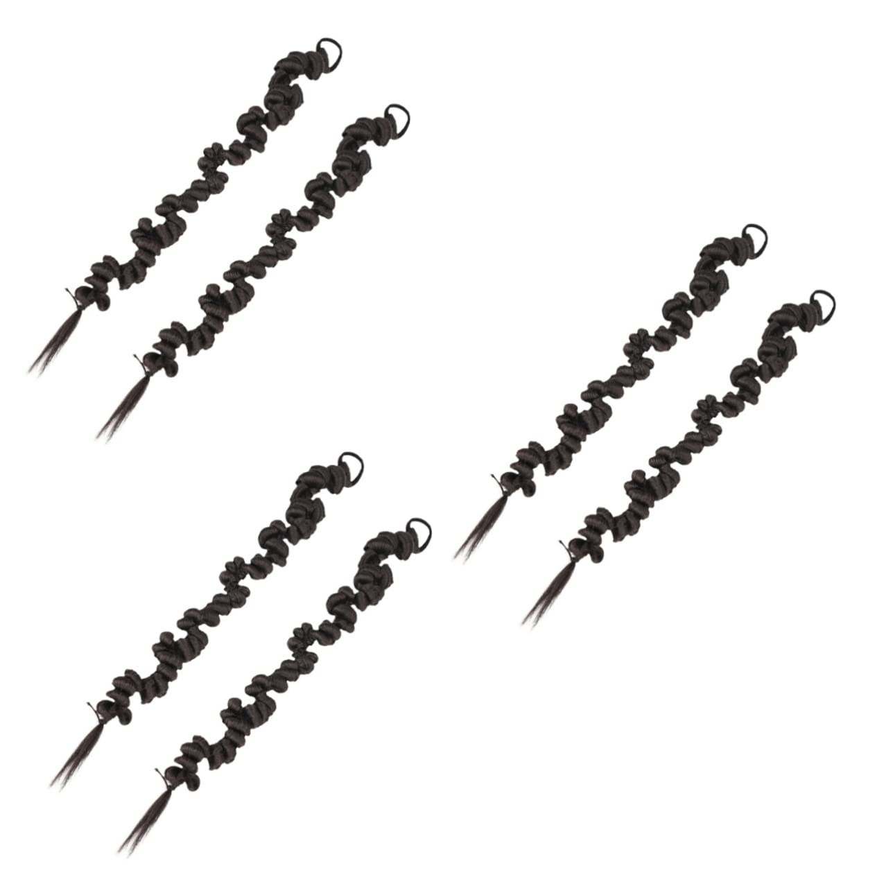 6 Pcs Minkissy Wig Braid Ponytail Extensions - Dreadlock Ponytail Braids with Drawstring for Black Women | Perfect for Protective Styles, Everyday Wear & Special Occasions