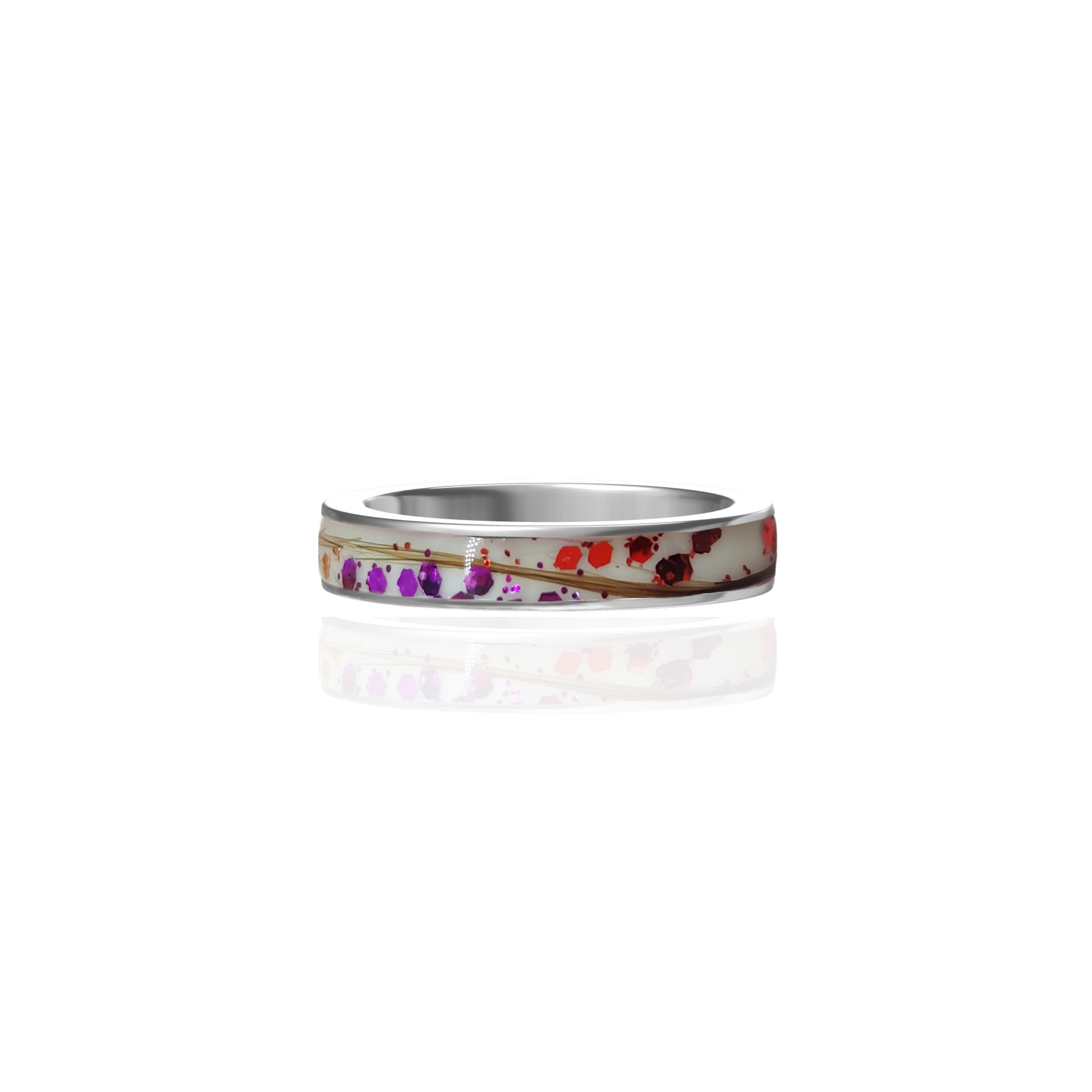 Eternal Bond Solid Gold Men's Ring 4mm Width - Channel Pet Hair/Fur Design - Perfect for Pet Lovers, Wedding Bands & Anniversary Gifts
