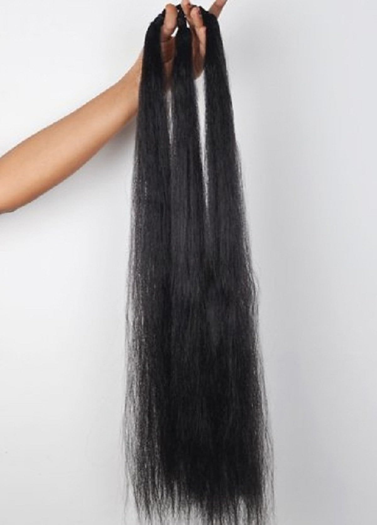 D-DIVINE 30-Inch Black Hair Extensions for Women - Heavy Braid Parandi Choti Hair Accessories for Weddings, Parties & Special Occasions