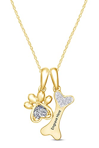 Yellow Gold Over : Cubic Zirconia