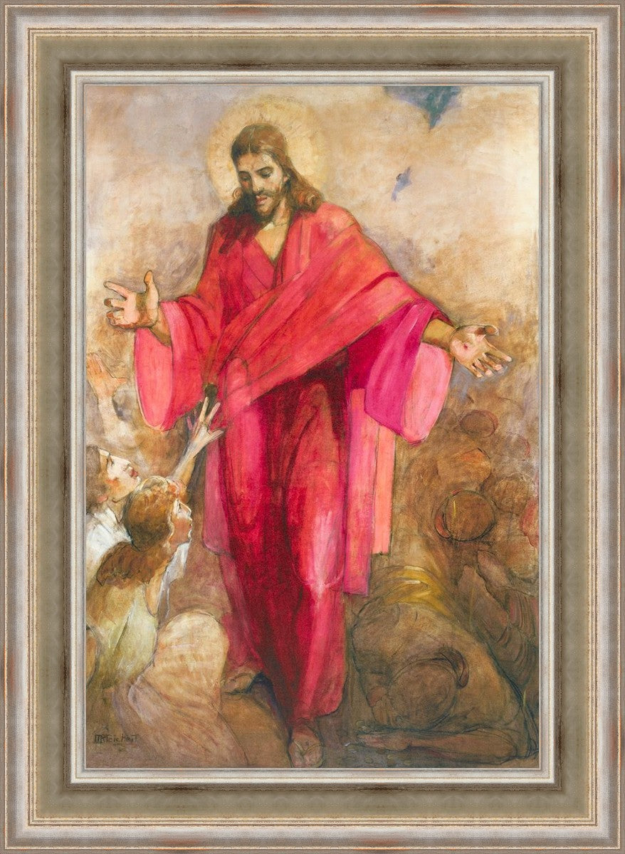 Christ in Red Robe - Religious Wall Art Decor for Home, Church & Office - Inspirational Christian Gift & Spiritual Decor