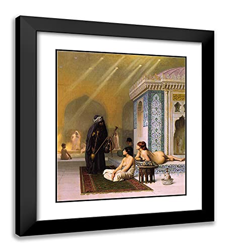 Black Modern Wood Frame with Double Matting