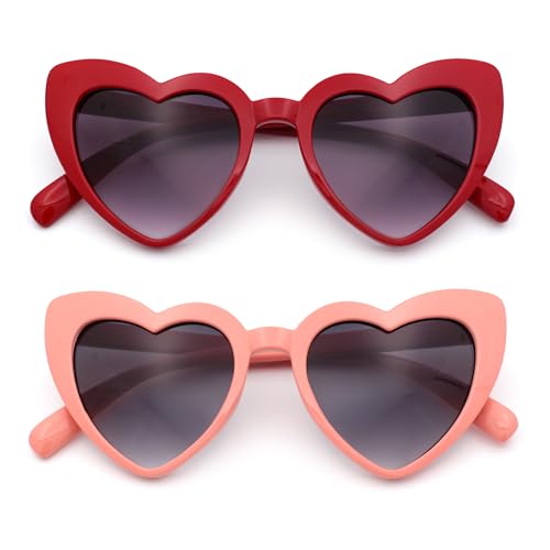 [2-pack] Red & Dark Pink
