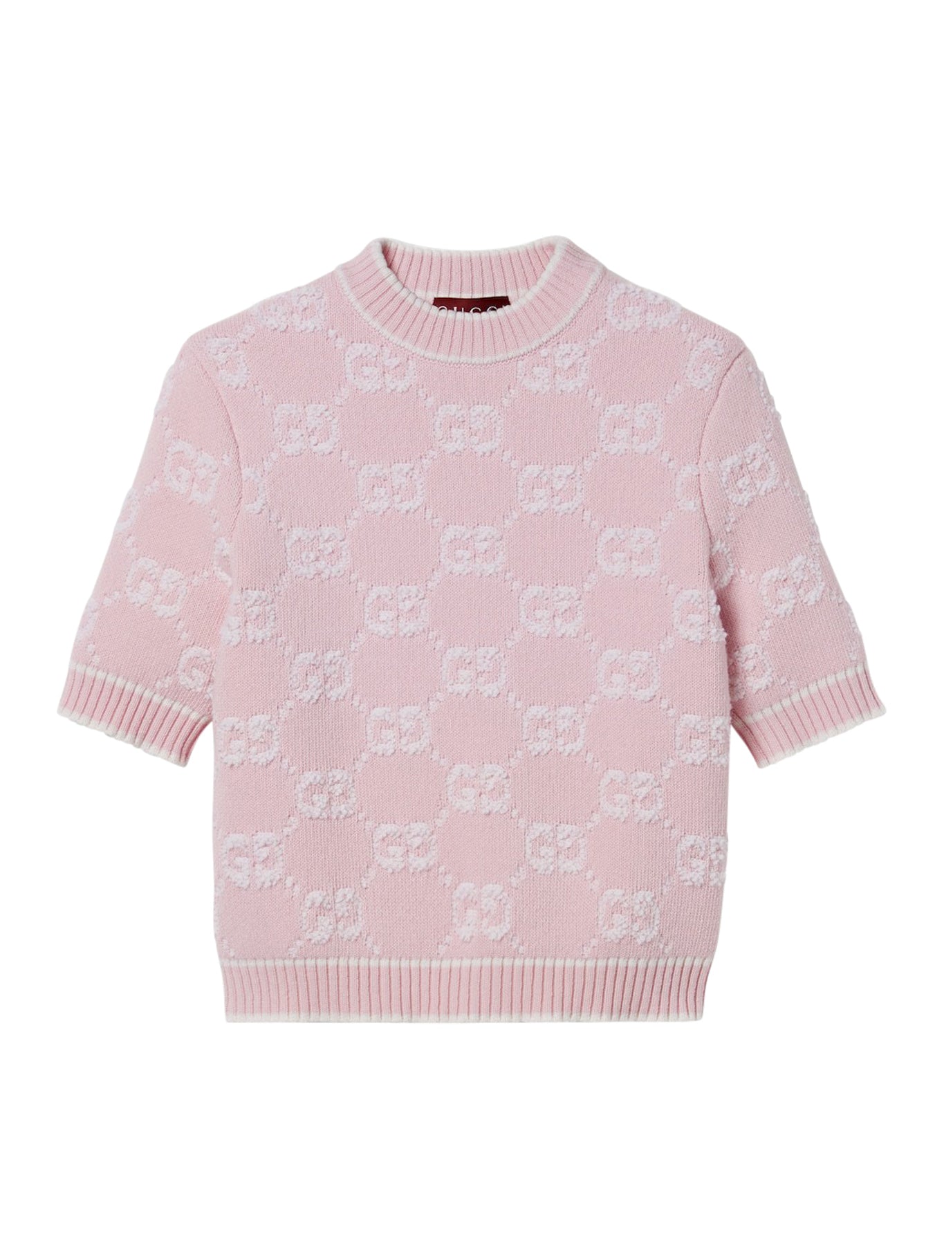 GG Bouclé Jacquard Wool Sweater for Women - Cozy Winter Knit Pullover for Casual & Office Wear