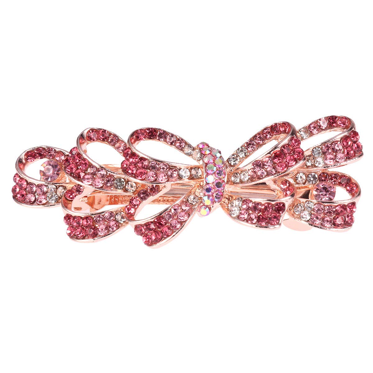 Sparkling Crystal Hair Clips - Elegant Rhinestone Bow Barrettes for Women & Girls | Perfect for Weddings, Parties & Daily Hair Styling