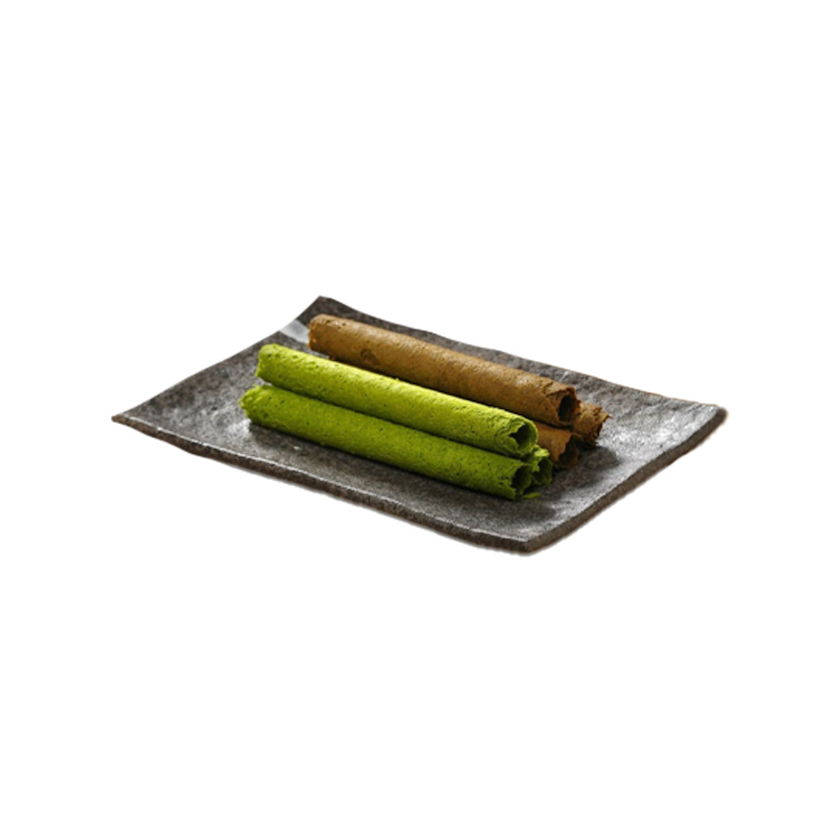 Premium Japanese Matcha & Hojicha Egg Roll Cookies (280g) - Authentic Green Tea Flavored Crispy Snacks for Tea Time, Gifts & Asian Dessert Lovers
