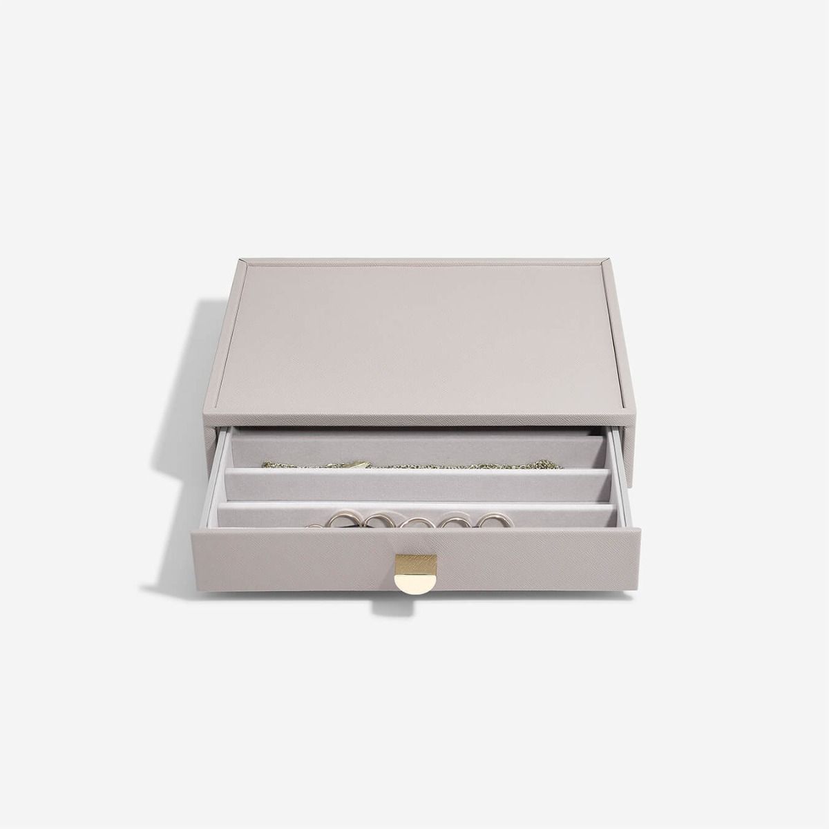 Elegant Classic Jewelry Box with Display Drawer - Perfect for Organizing Necklaces, Rings & Earrings - Ideal for Gift, Home Decor & Travel Storage