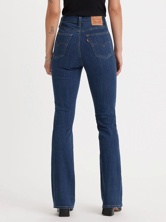 Levi's Women's 725 High Rise Bootcut Jeans - Lapis Dark Horse Navy | Flattering Fit for Casual Wear & Night Out