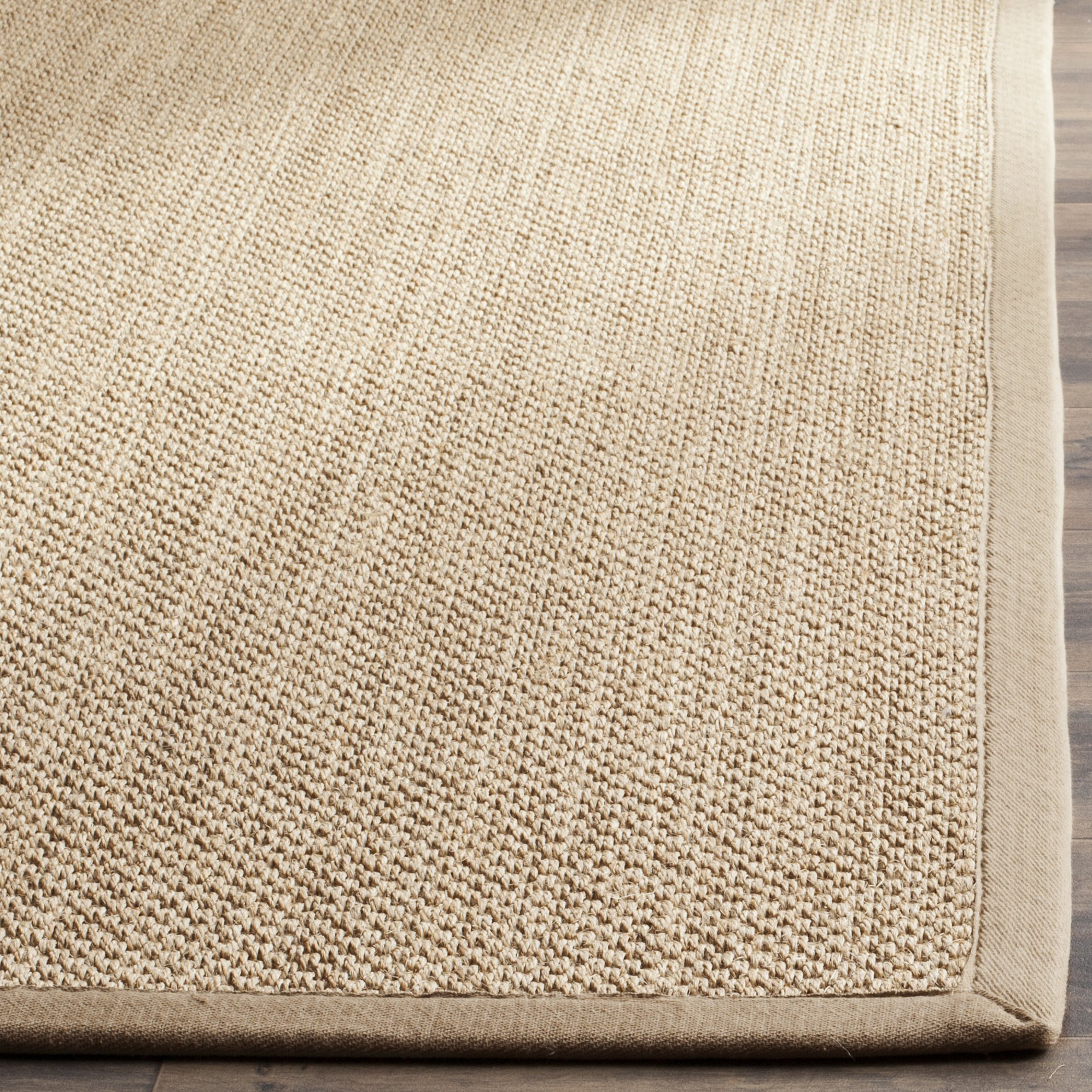 SAFAVIEH Natural Fiber Collection 5' x 8' Area Rug - Maize & Linen Sisal Border Design, Easy Care & Durable for High Traffic - Perfect for Living Room, Bedroom, Office & Entryway (NF141B)