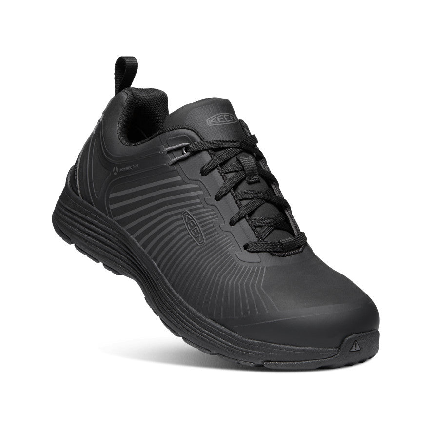 Sparta XT Men's Safety Work Boots with Aluminum Toe - Black/Black for Construction, Warehouse & Industrial Work