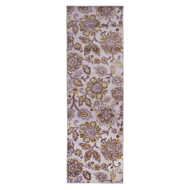 Jezabel Floral Non-Slip Washable Indoor Area Rug - Soft Comfort for Living Room, Bedroom & Nursery | Home Decor Essentials