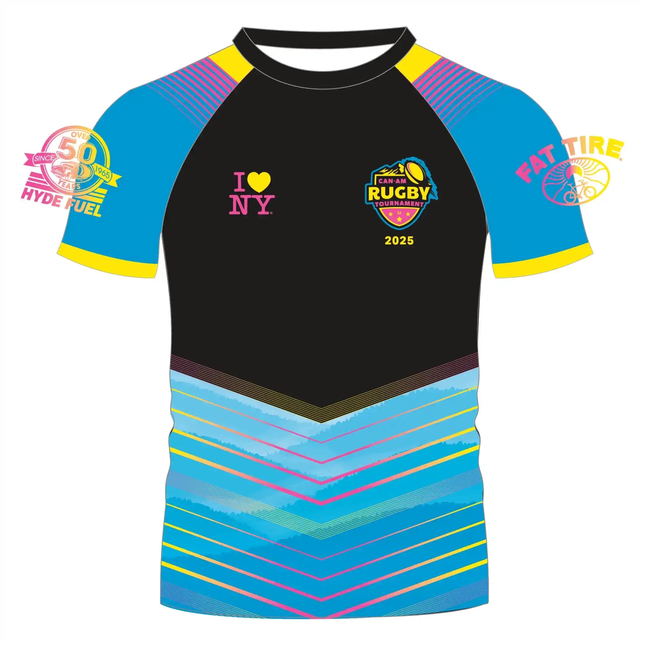 Can Am 2025 Referee Jersey - Official Soccer Referee Shirt with Moisture-Wicking Fabric - Perfect for Football, Rugby, and Sports Officiating (Black/White, Adult Sizes)