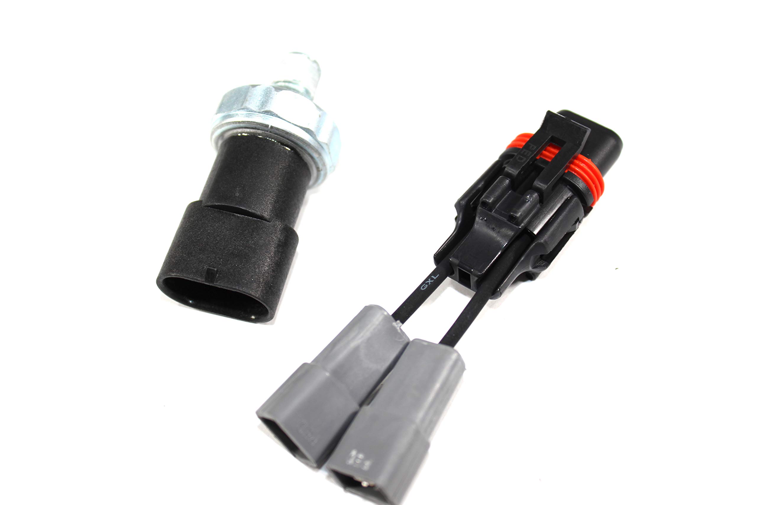 Mack Truck Pressure Brake Light AC Switch (4.08 Psig) with Socket/Connector - Replaces 1MR2472M & FSW-0491 - Heavy Duty Replacement Part for Mack Trucks & Commercial Vehicles
