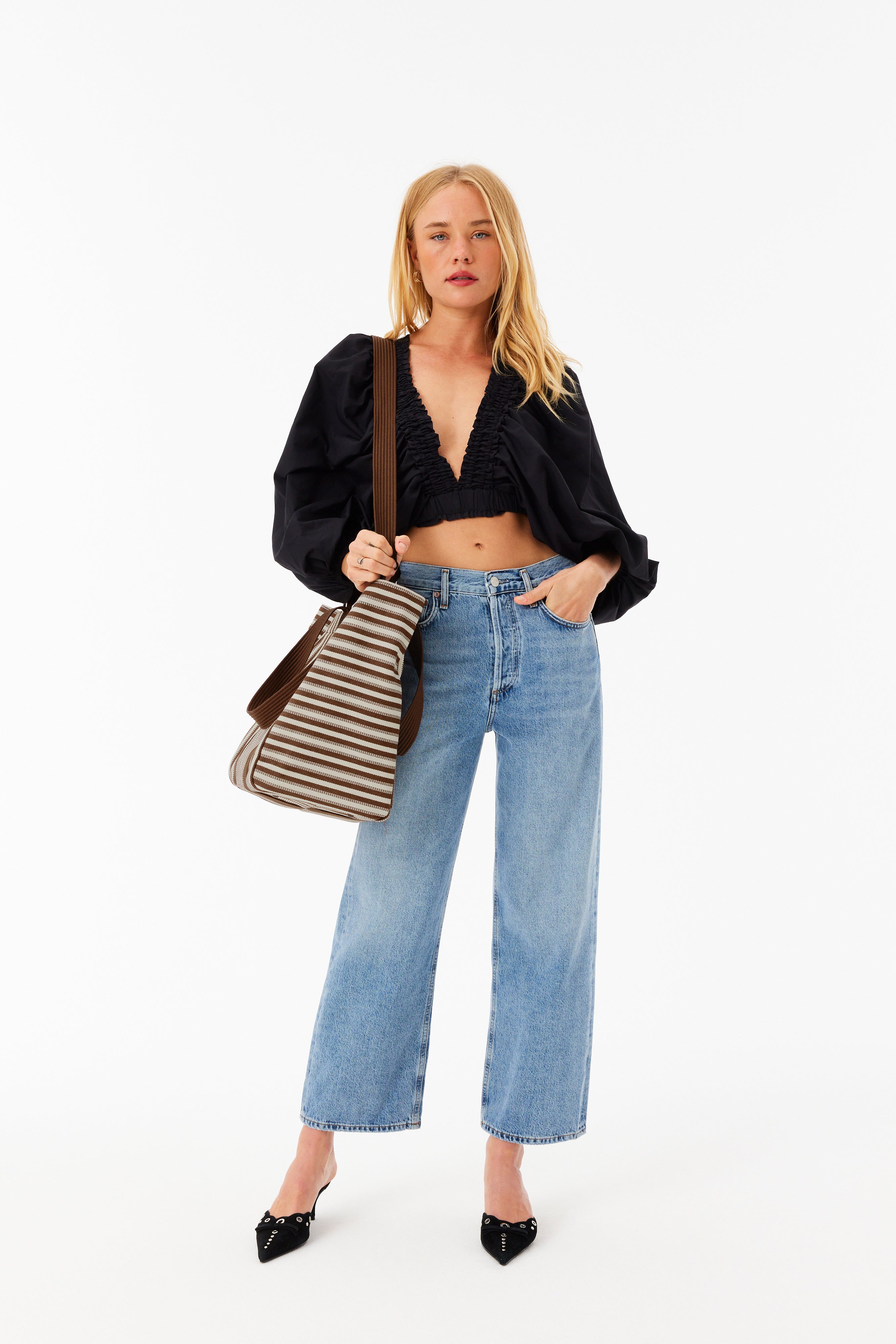 Stylish Maple Stripe Vacation Tote Bag - Lightweight & Spacious Beach Tote for Women, Perfect for Travel, Pool, and Summer Outings
