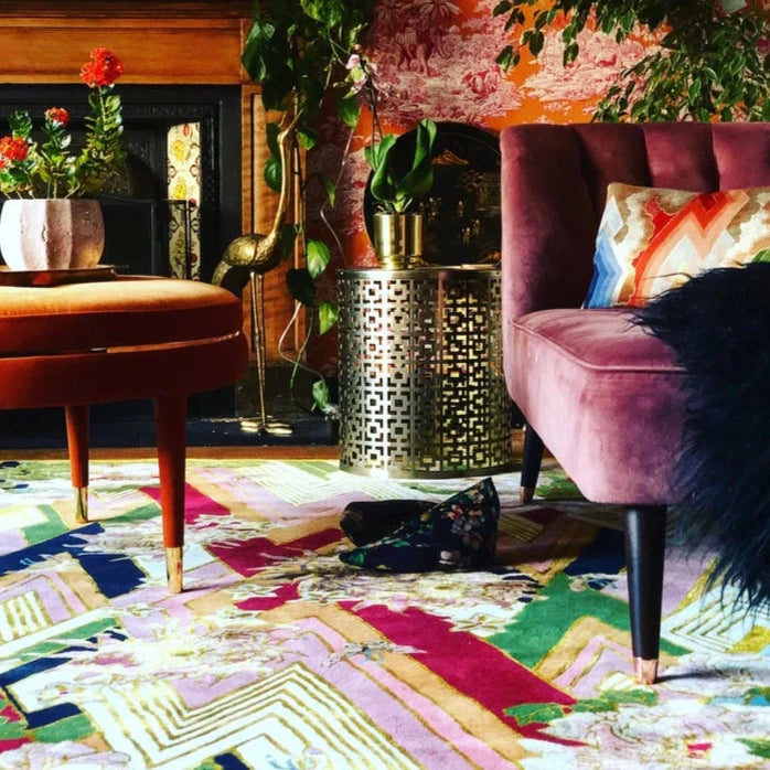 Shanghai Blossom Hand Tufted Wool Rug - Premium Floral Design for Living Room & Bedroom Decor - Pre Order Now