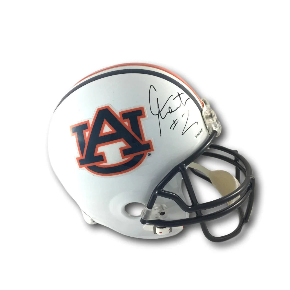 Cam Newton Signed Auburn Tigers Football Helmet with UDA COA - Authentic Panthers Autograph Collectible for Sports Fans & Memorabilia Display