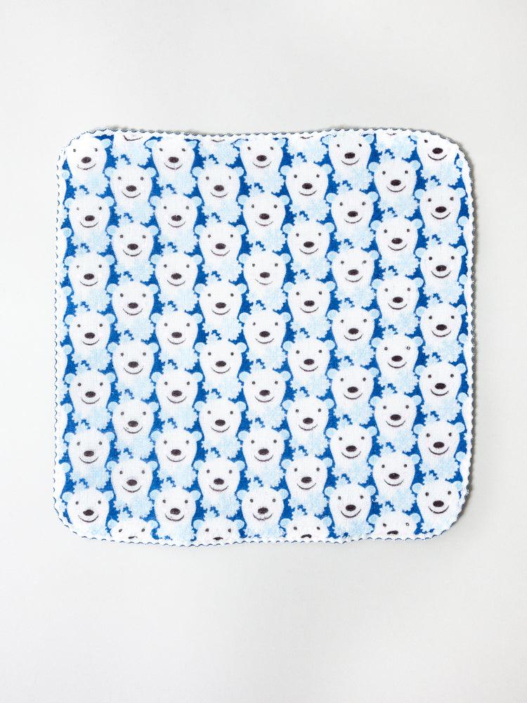 Haikara Little Handkerchief - Soft Polar Bear Design Cotton Handkerchief for Kids & Adults - Perfect for Everyday Use, Gifts, and Travel Accessories