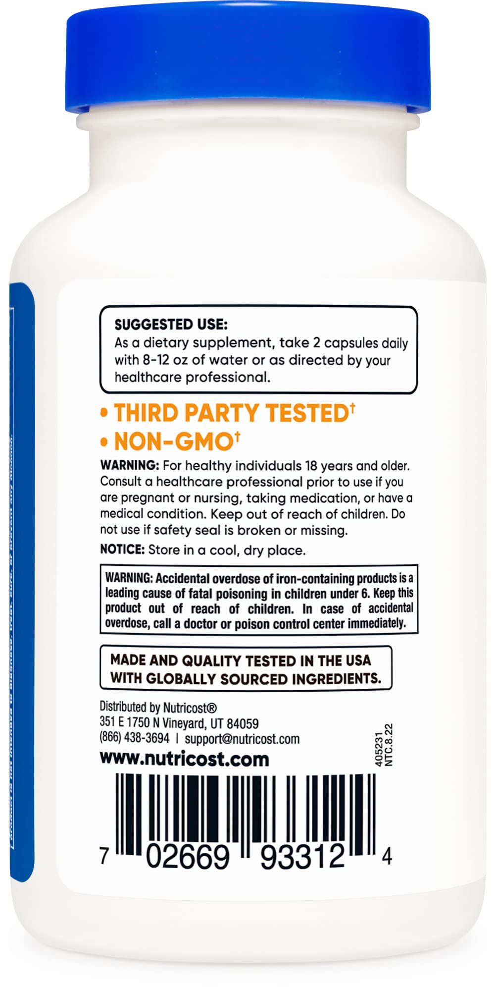 Nutricost Multivitamin with Probiotics - 120 Vegetarian Capsules (3 Bottles) | Essential Vitamins & Minerals for Immune Support, Digestive Health & Energy Boost | Daily Wellness Supplement for Adults & Seniors