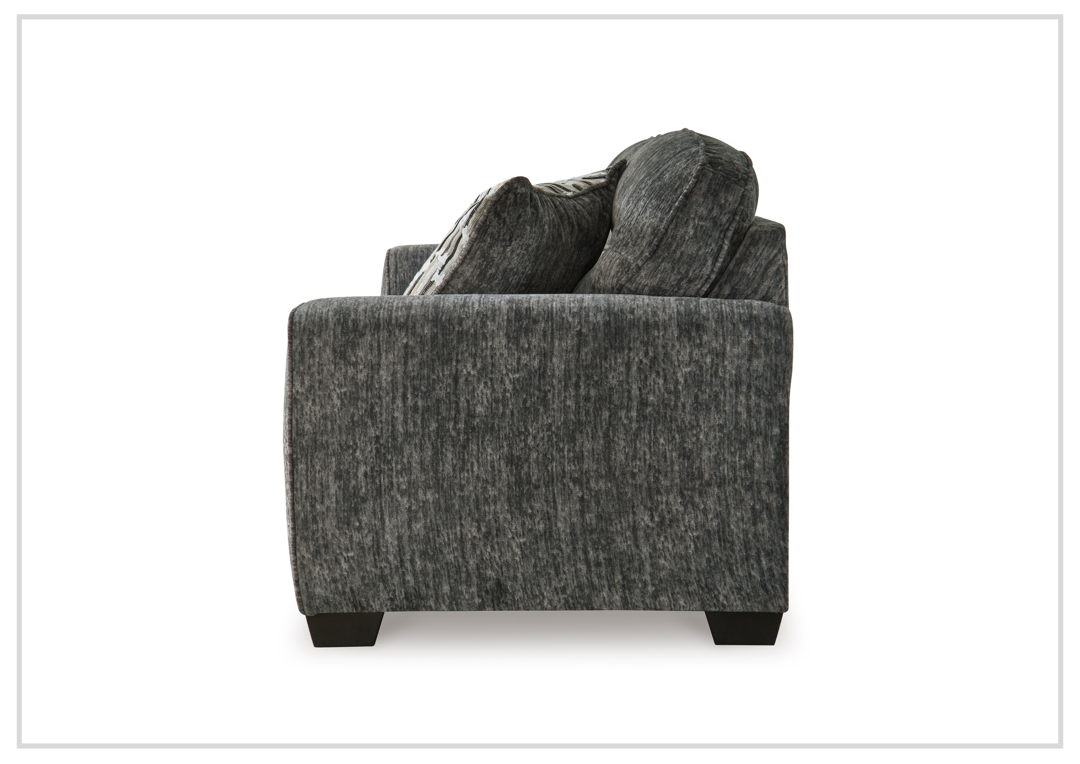 Gio Italia Lucino Fabric Sofa - Modern Gray Living Room Couch for Small Spaces, Apartments & Cozy Home Decor | Comfortable Sectional Sofa with Soft Fabric Upholstery | Perfect for Lounge, Family Room & Entertainment Areas