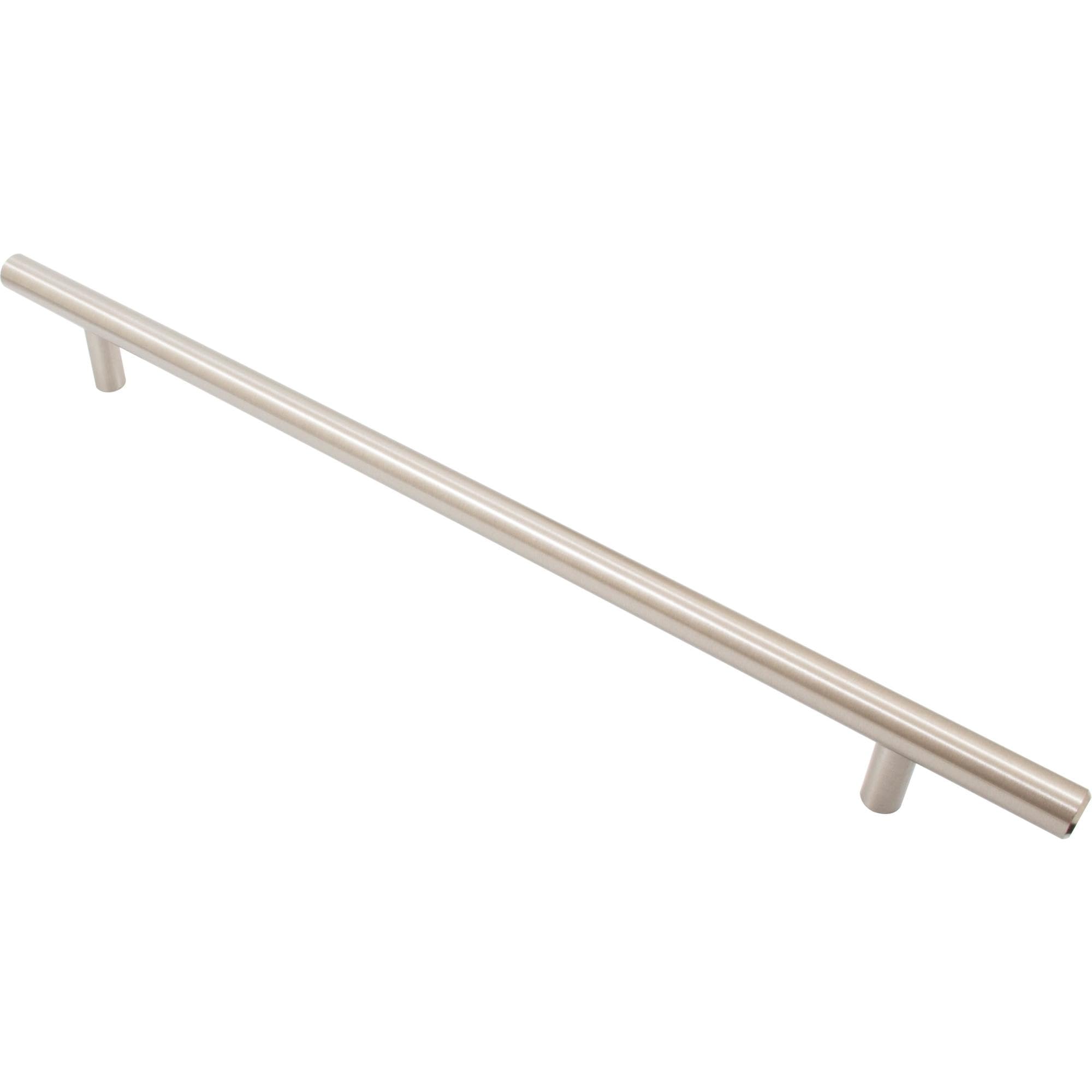 Stone Harbor Hardware Bar Cabinet Pull - 256mm Center to Center, 336mm Overall Length, Satin Nickel Finish - Perfect for Kitchen Cabinets, Bathroom Vanities & Furniture Drawers