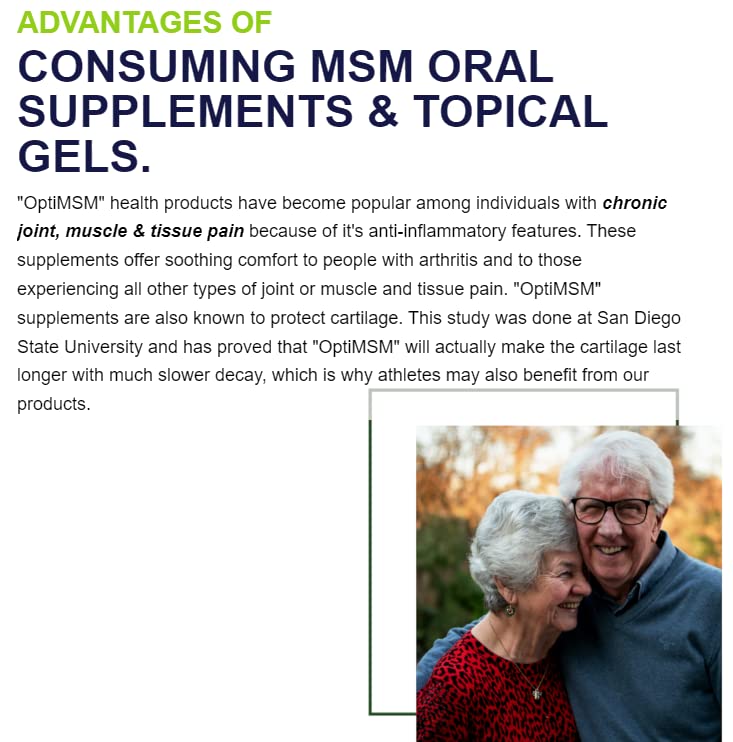 VitaLife Formulas MSM Gel with OptiMSM - Joint Pain Relief, Reduces Stiffness & Swelling, Improves Mobility & Collagen Production - Made in USA (4oz Airless Pump) - Perfect for Athletes, Arthritis Sufferers & Active Lifestyles