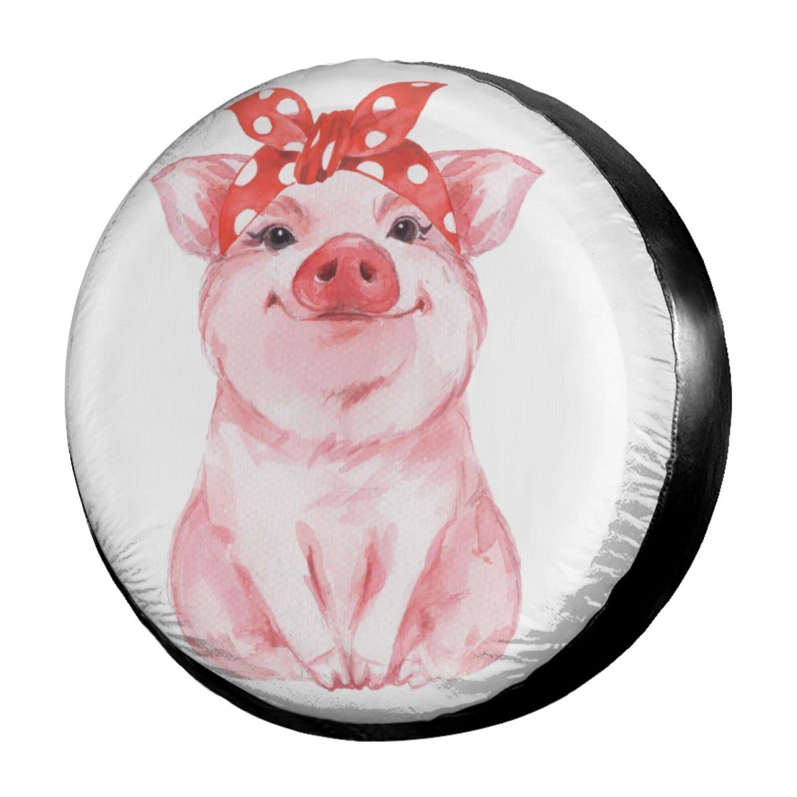 Funny Pig Baby Spare Tire Cover - Waterproof & Dust-Proof Wheel Cover for Trailer, RV, SUV (Fits 14-17 Inch Tires) - Perfect for Camping, Road Trips & Outdoor Adventures