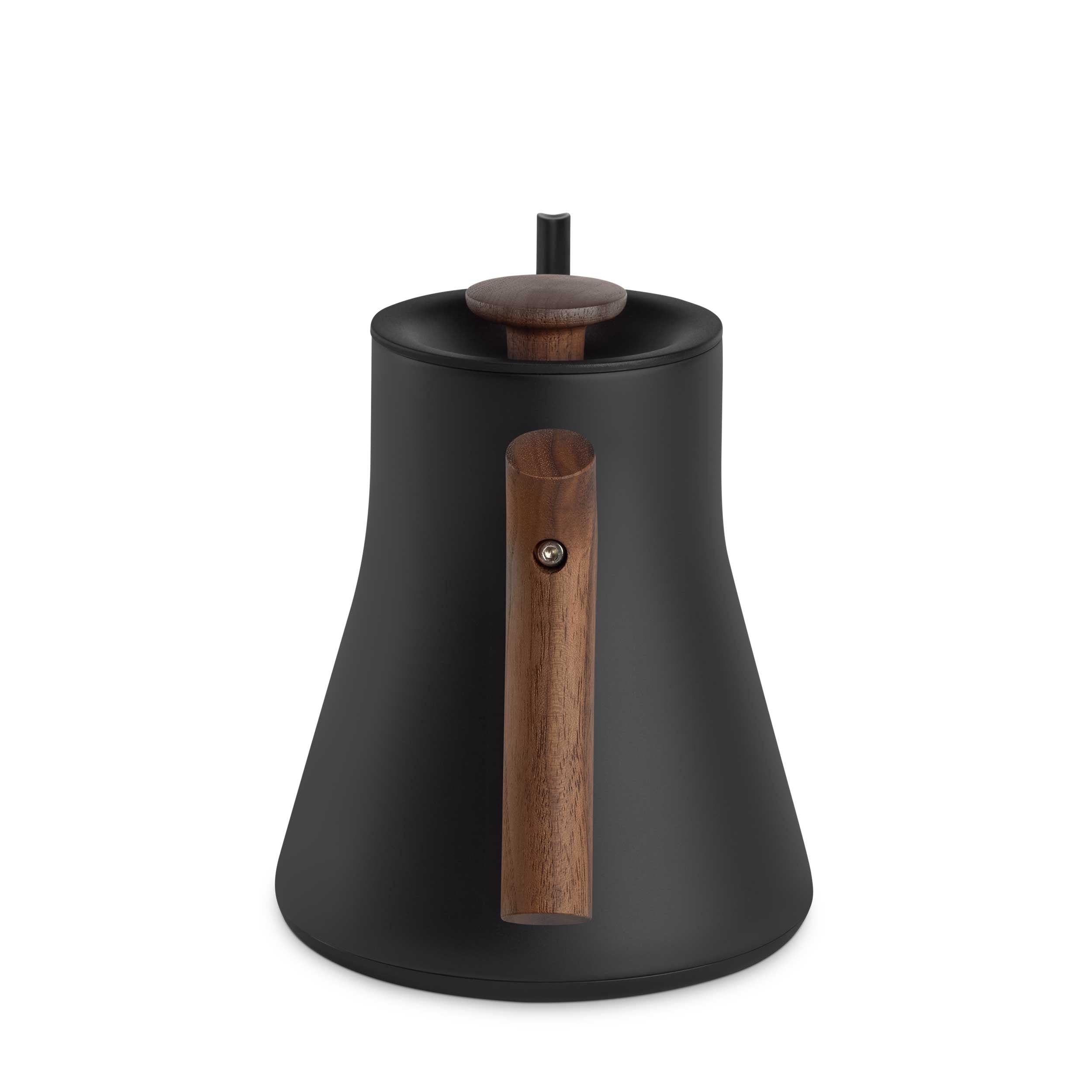 Fellow Stagg EKG Pro Electric Gooseneck Kettle - Matte Black with Walnut Handle - Fast Boiling & Precise Pouring for Coffee, Tea & Home Brewing