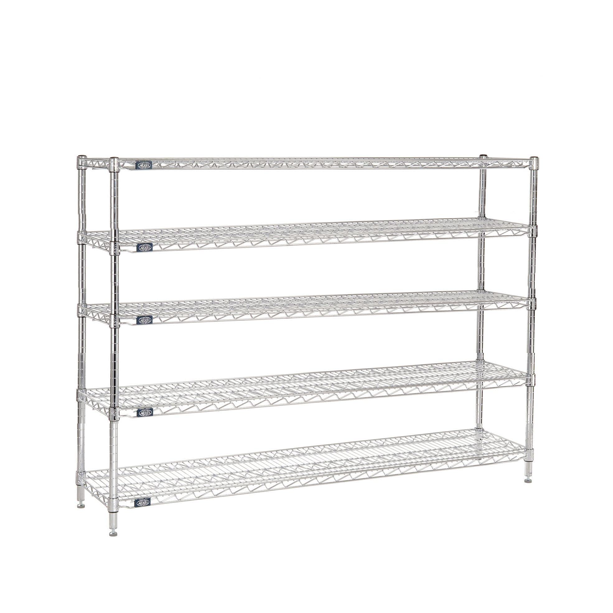 Nexel 5-Tier Adjustable Wire Shelving Unit - 24
