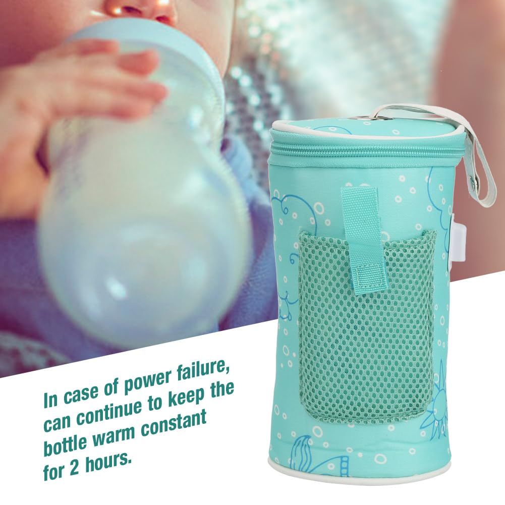**Portable Baby Bottle Warmer & Insulated Breastmilk Cooler Bag - Perfect for Nursing Moms, Daycare, Travel, and On-the-Go Outings**