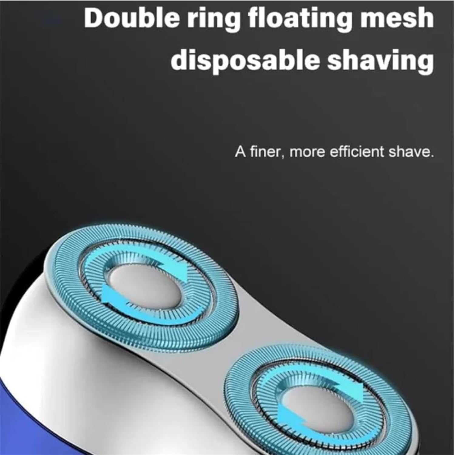 Jacooba Electric Razor for Men - 2025 Mini Dual-Head USB Rechargeable Waterproof Shaver (Blue & Green) - Perfect for Travel, Gym & Daily Grooming