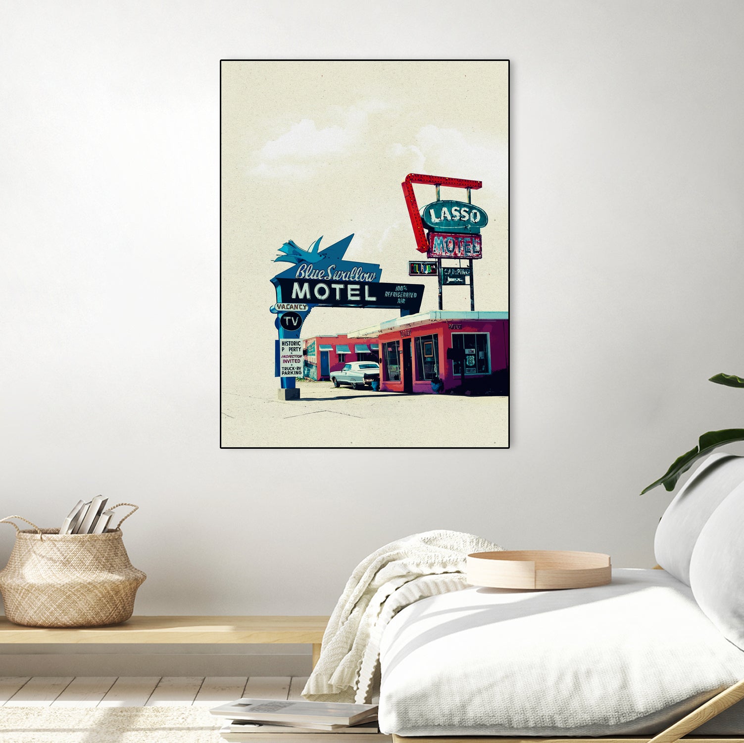 Blue Swallow Motel - Vintage Route 66 Motel in Tucumcari New Mexico | Retro Road Trip Accommodation & Classic Americana Stay | Perfect for Route 66 Travelers, Nostalgic Getaways & Instagrammable Stops
