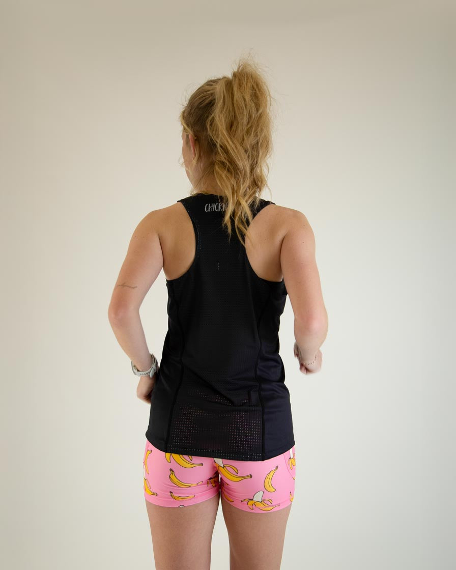 High-Performance Women's Black Workout Singlet - Perfect for Gym, Running & Yoga | Moisture-Wicking & Breathable Activewear