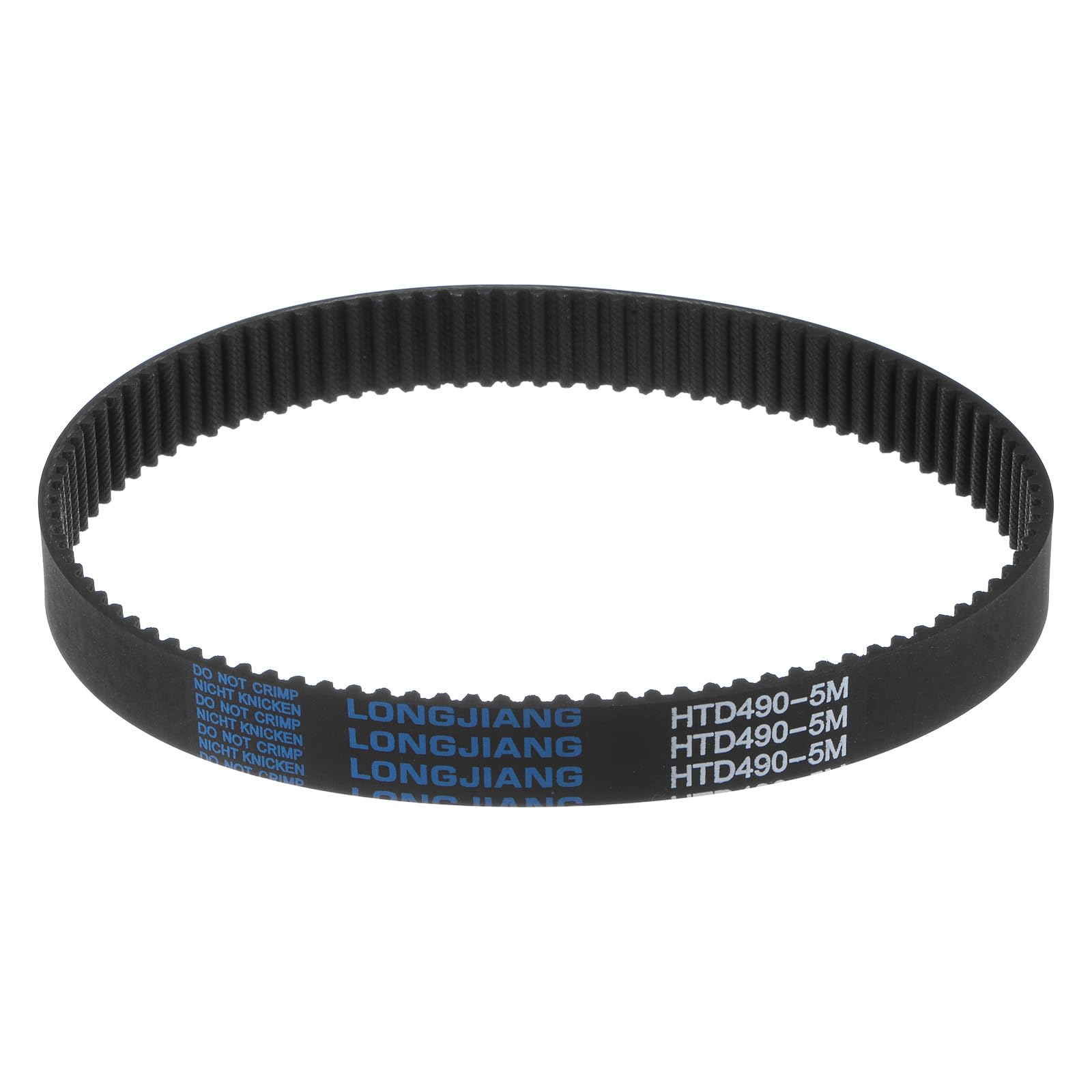 HTD5M-490 Rubber Timing Belt 98 Teeth 20mm Width 490mm Pitch Length Synchronous Drive Belt for 3D Printers, CNC Machines & Industrial Equipment