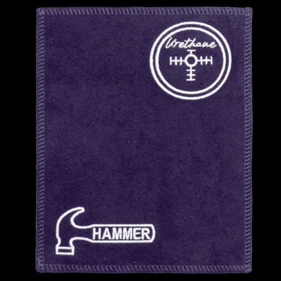 Purple Hammer Shammy Pad for Bowling - Premium Microfiber Towel for Bowling Ball Cleaning & Maintenance - Perfect for League Play & Practice Sessions