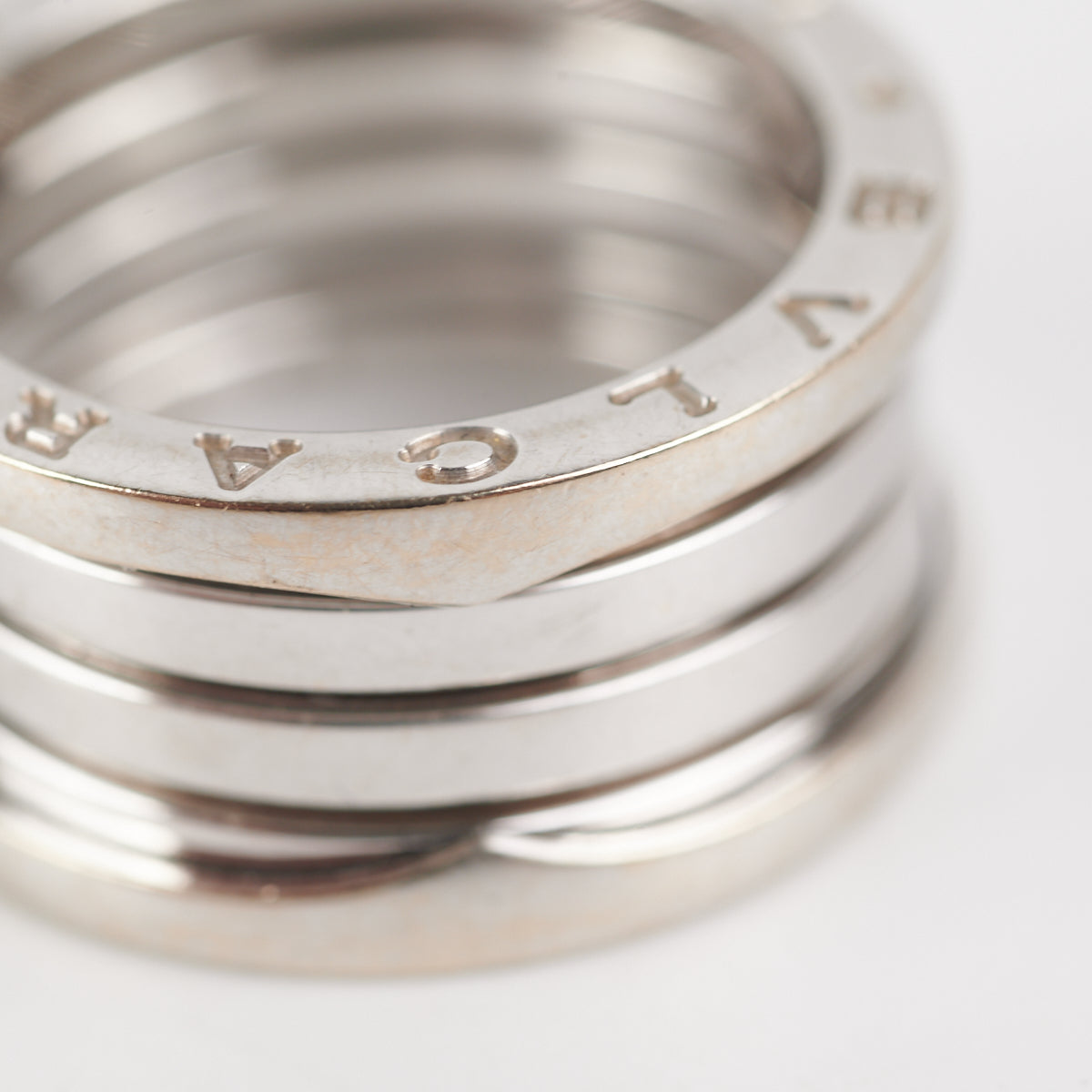 BVLGARI B.ZERO1 Ring in 18K White Gold - Size 56 - Luxury Italian Jewelry for Women, Perfect for Weddings, Anniversaries & Special Occasions