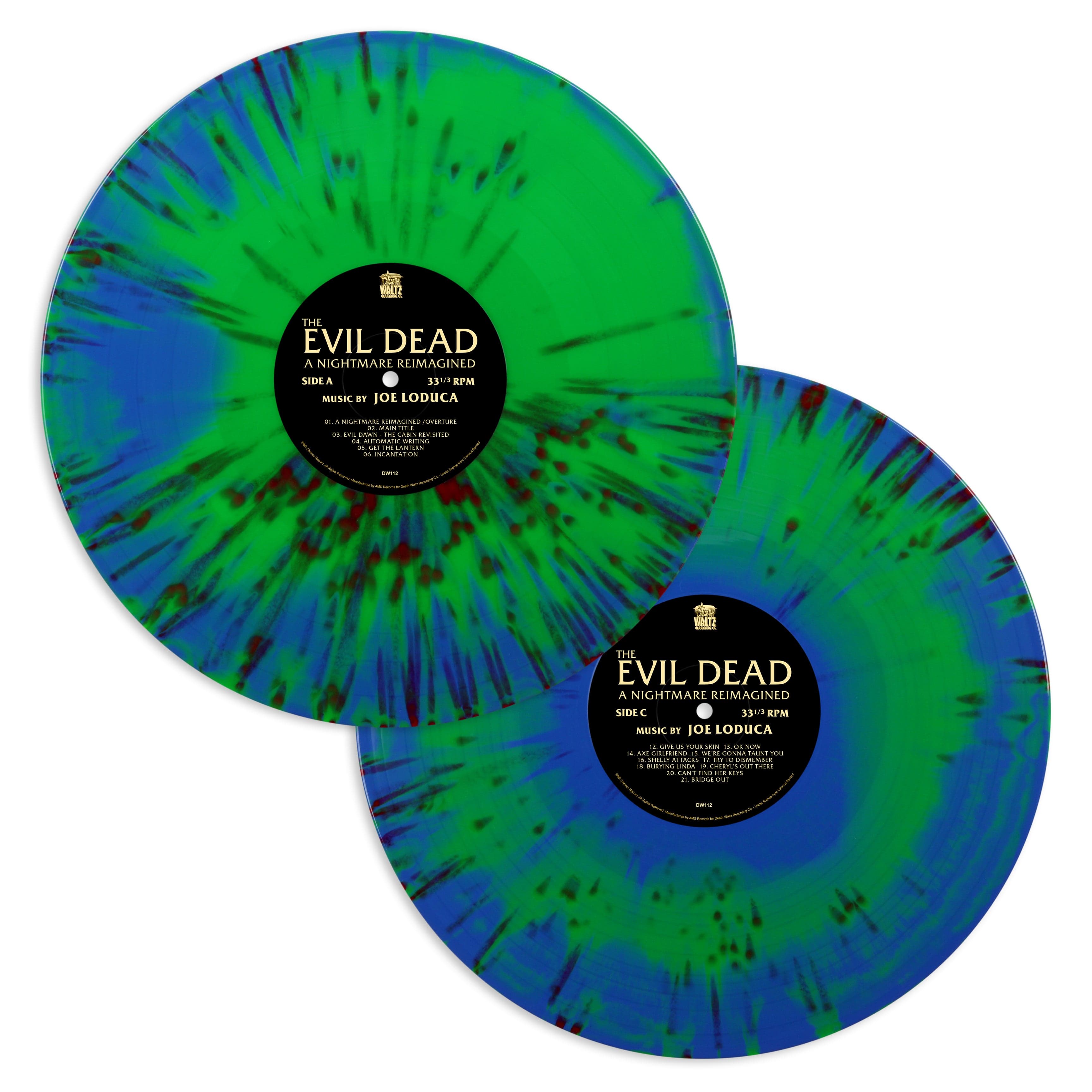 Evil Dead: A Nightmare Reimagined 2XLP Limited Edition Vinyl Soundtrack - Horror Movie Collector's Item for Home Theater & Halloween Parties