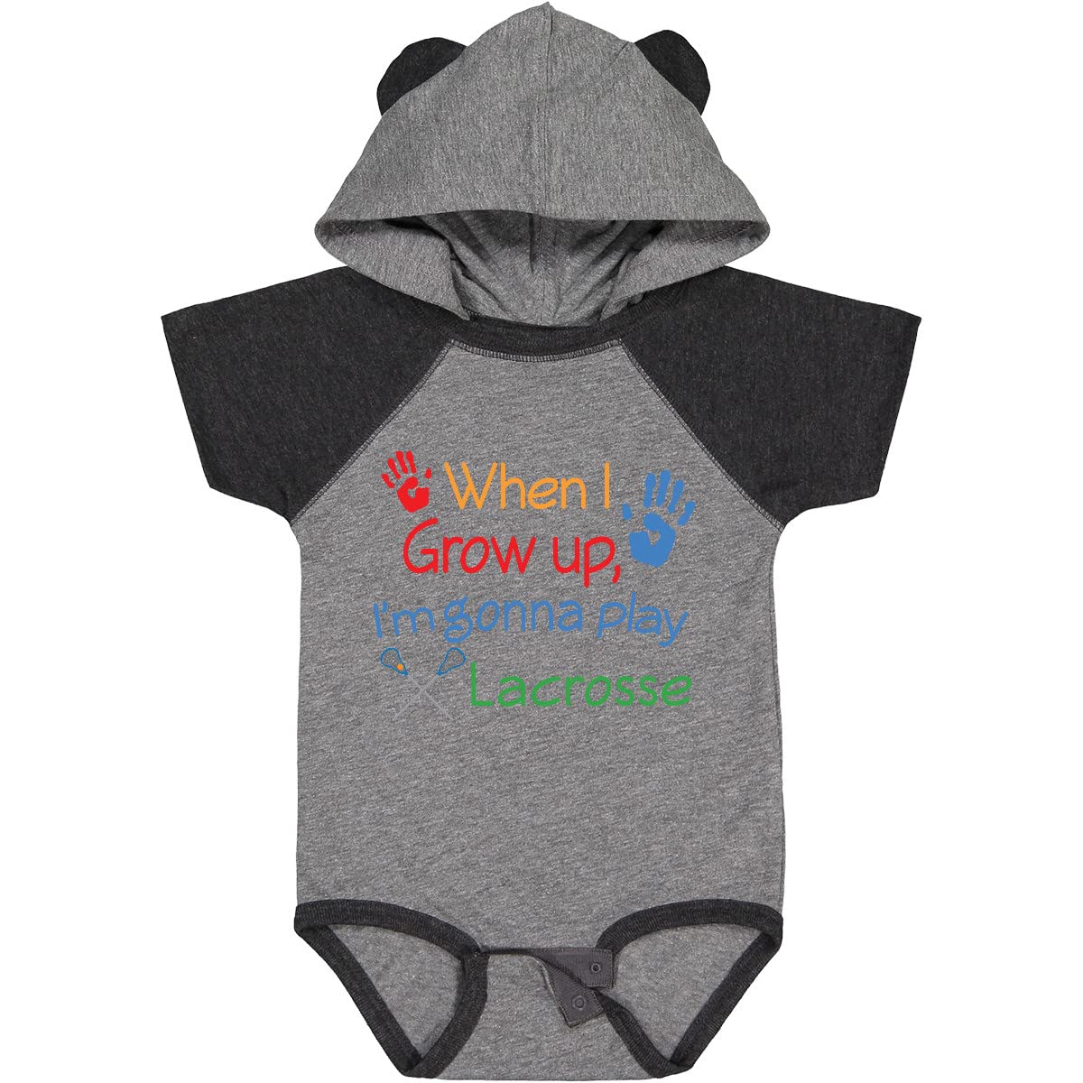 Inktastic Lacrosse Baby Bodysuit - Soft Cotton Onesie for Boys & Girls - Perfect for Game Day, Sports Fans & Lacrosse Lovers