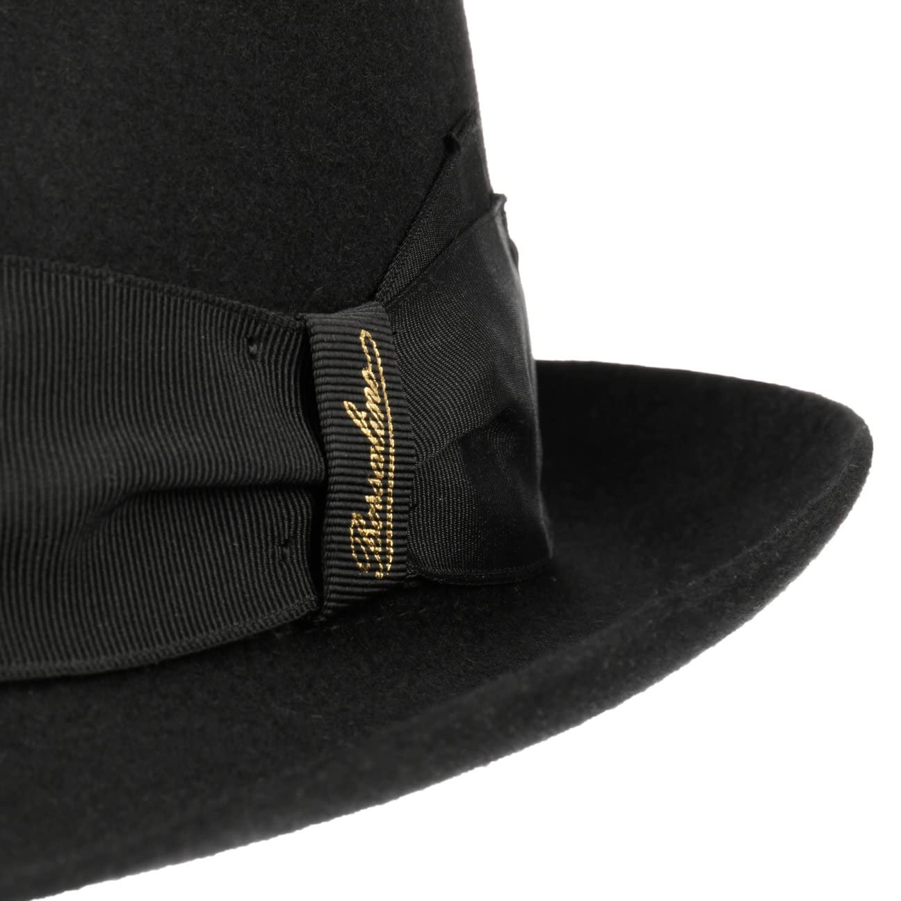 Borsalino Francesco Fur Felt Fedora Hat for Men - Elegant Formal Wear