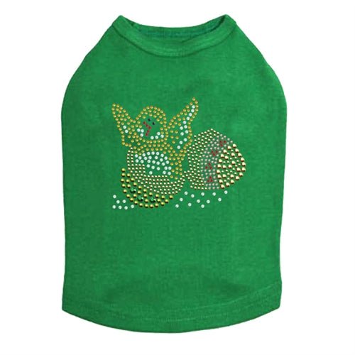 Easter Chick in Egg Rhinestone Dog Tank Top - Cute Pet Costume for Easter, Many Colors - Perfect for Easter Parties & Pet Photo Shoots