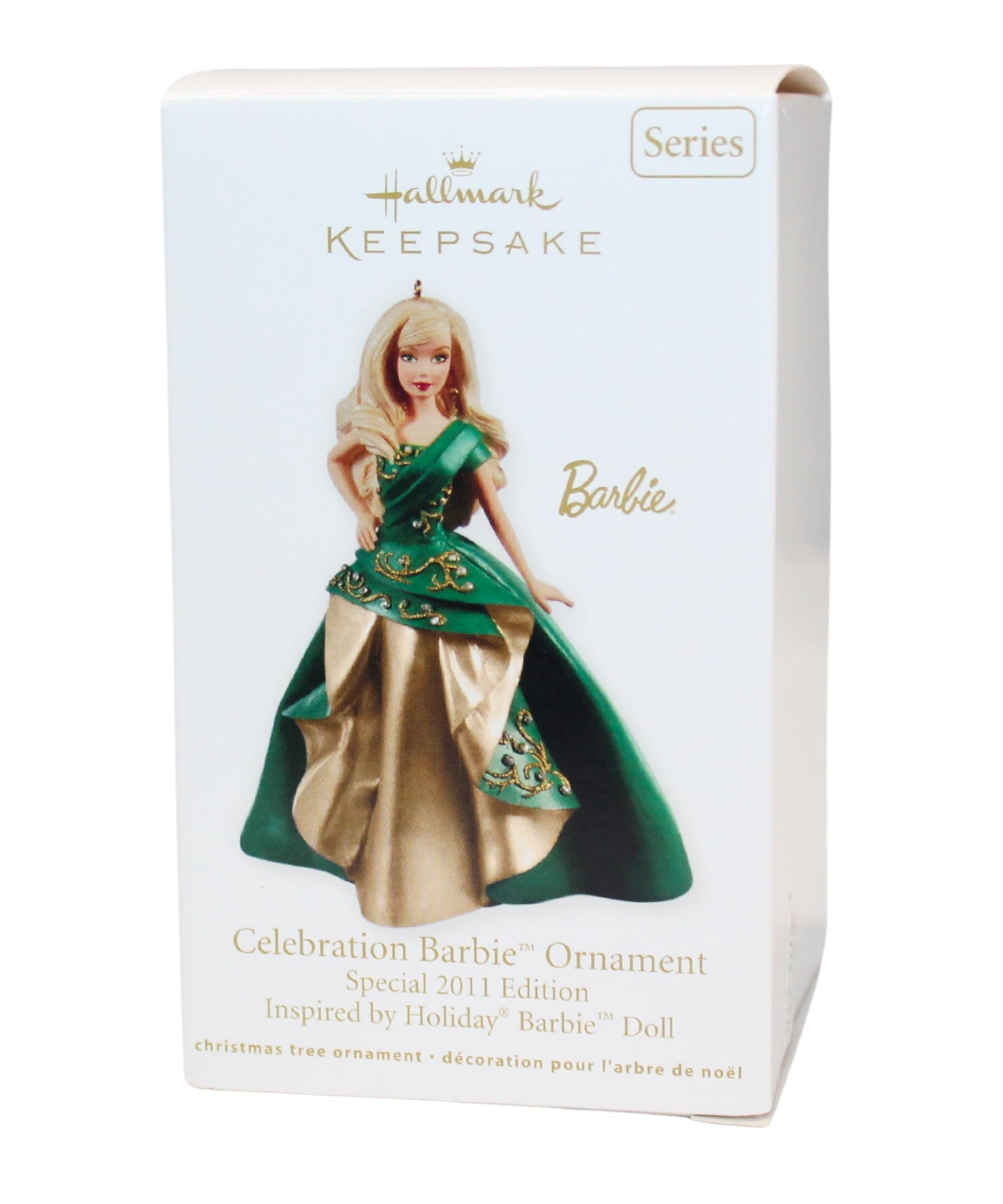 2011 Hallmark #12 in Series CELEBRATION BARBIE Ornament - Special Limited Edition Holiday Barbie Doll Collectible - Perfect for Christmas Tree Decorations, Gift Giving & Barbie Collectors