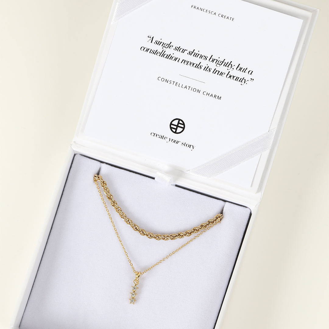 Constellation Charm Necklace - Zodiac Star Pendant Jewelry for Women - Perfect Gift for Birthday, Anniversary & Everyday Wear