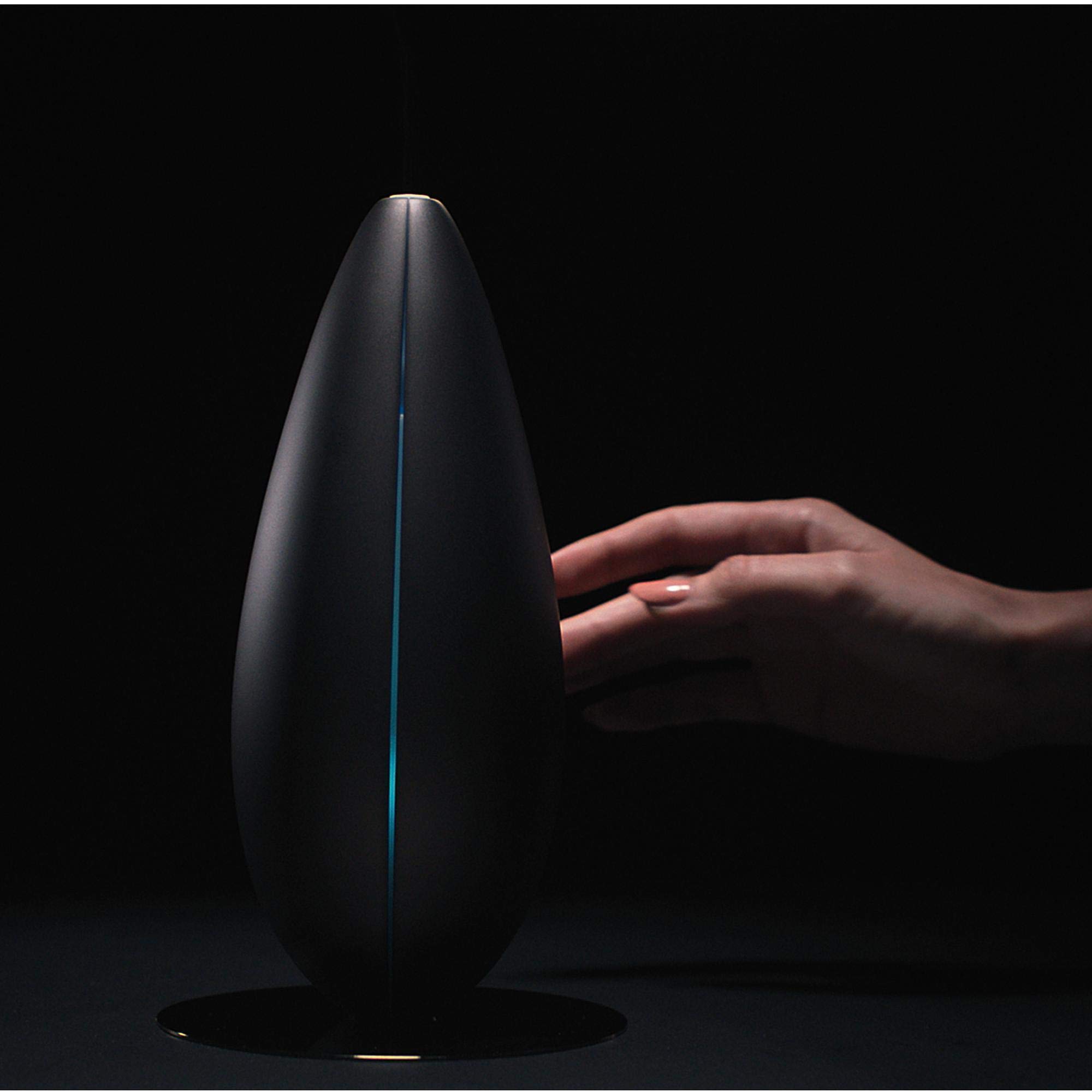 Bloomy Lotus Bud Ultrasonic Diffuser - Space Grey Aromatherapy Essential Oil Diffuser | Nature-Inspired Design, Quiet Operation, 7-Color LED Lights, Long Runtime | Perfect for Bedroom, Yoga Studio & Office Relaxation