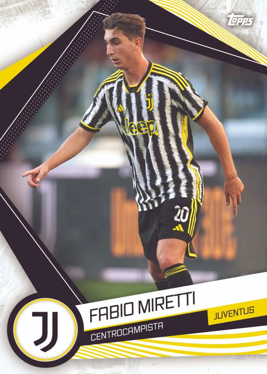 Official Topps Juventus 23/24 Fan Set - Collectible Soccer Trading Cards for Fans & Gift Ideas - Perfect for Match Days, Collections, and Sports Memorabilia Displays