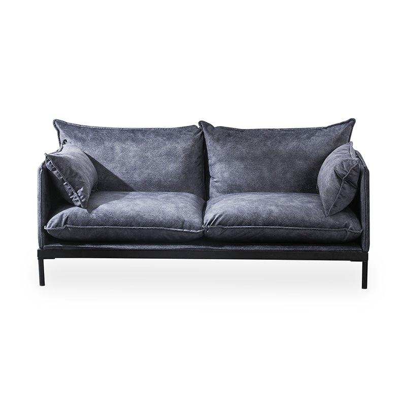 SINCLAIR 2-Seater Sofa 158cm Charcoal Gray - Modern Living Room Furniture for Small Spaces & Apartments