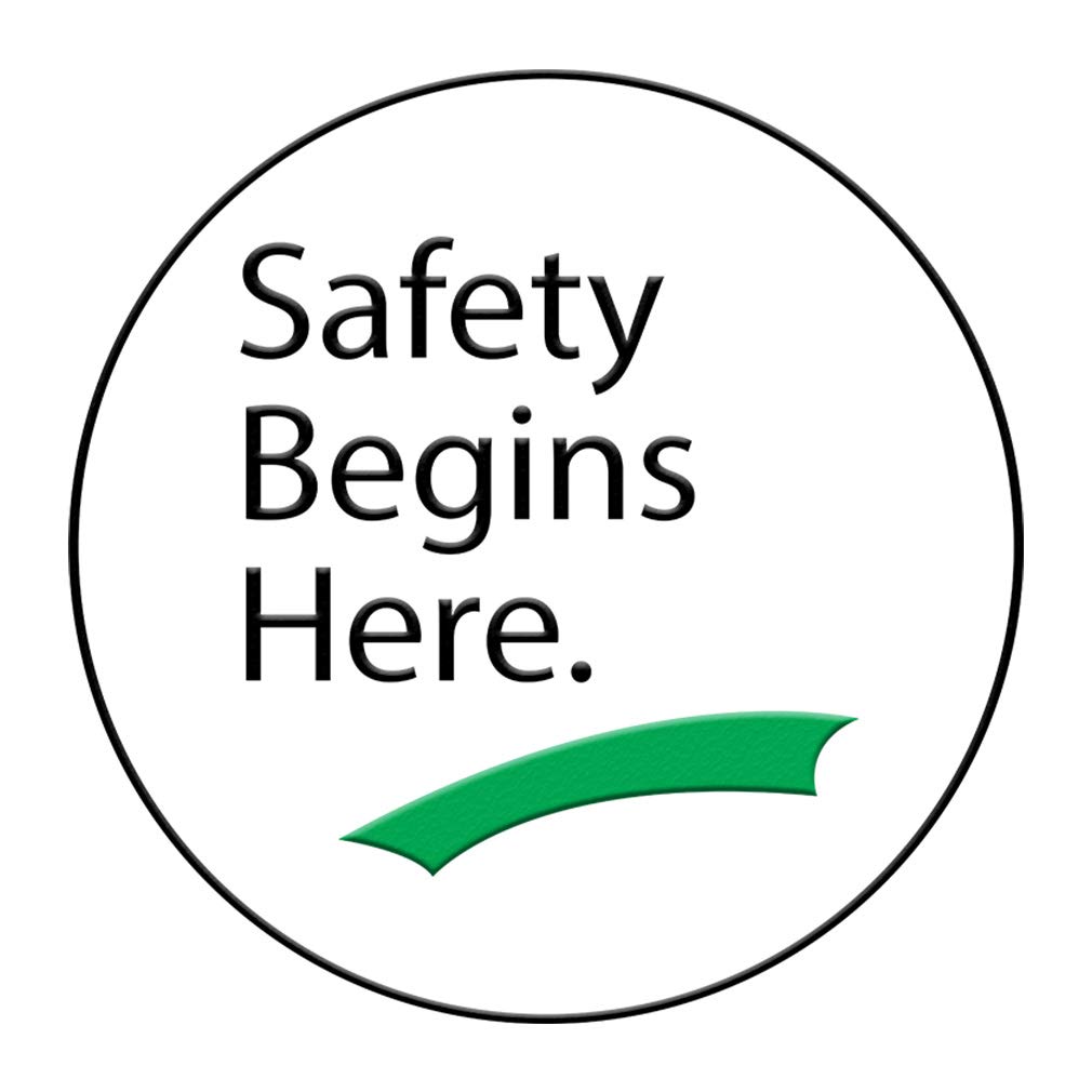Anti-Slip Floor Decals - 36 Inch Round Safety Stickers for Industrial & Home Use | Black & Green Non-Skid Surface Markers for Warehouse, Garage, Gym & Playroom Floor Safety